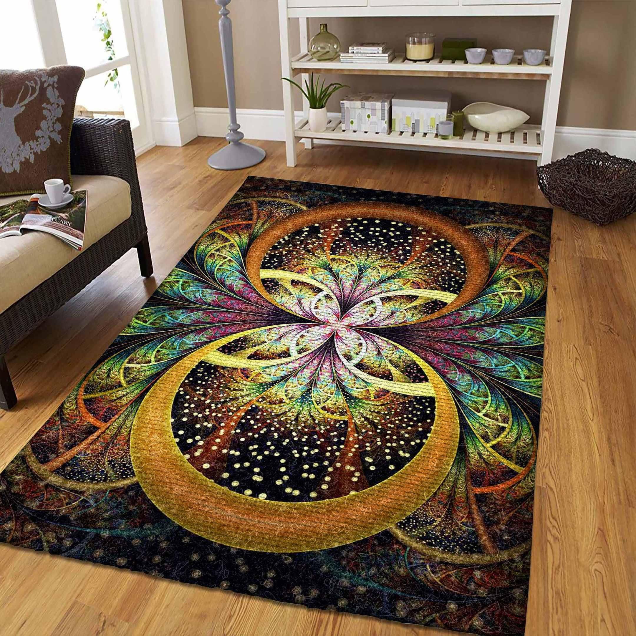 Fractal Art Rug Chrismas Gift - Indoor Outdoor Rugs