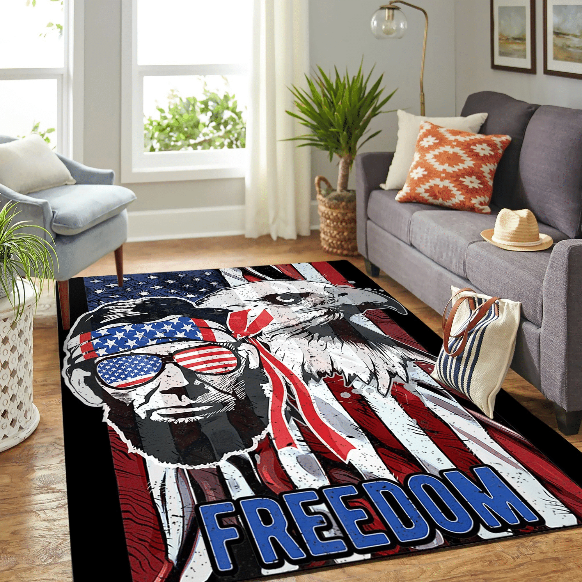 American Flat Carpet Area Rug Chrismas Gift - Indoor Outdoor Rugs