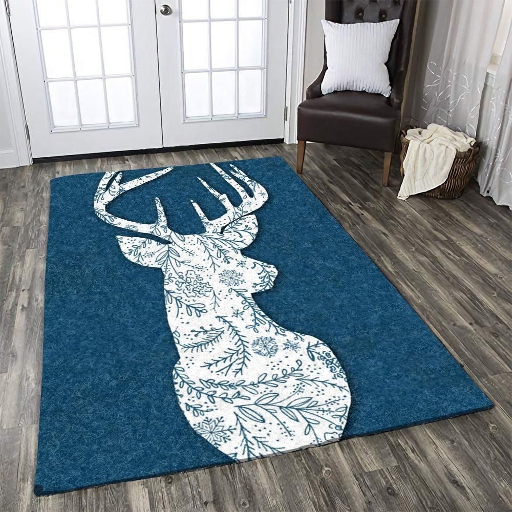 Deer Rug Chrismas Gift - Indoor Outdoor Rugs