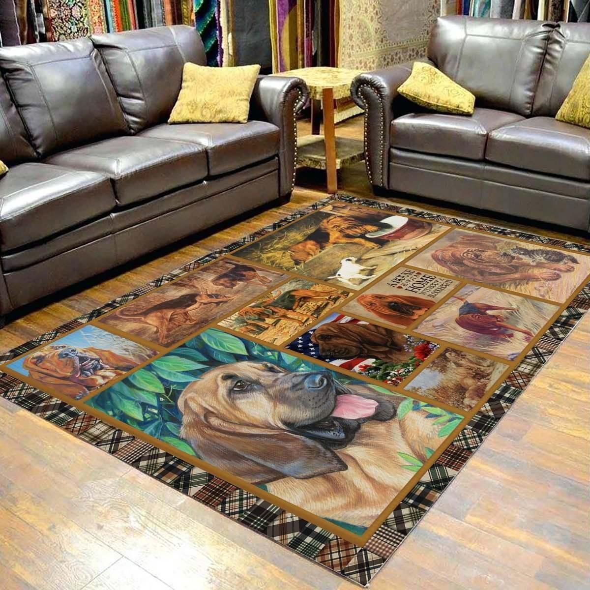 Bloodhound Rug Chrismas Gift - Indoor Outdoor Rugs