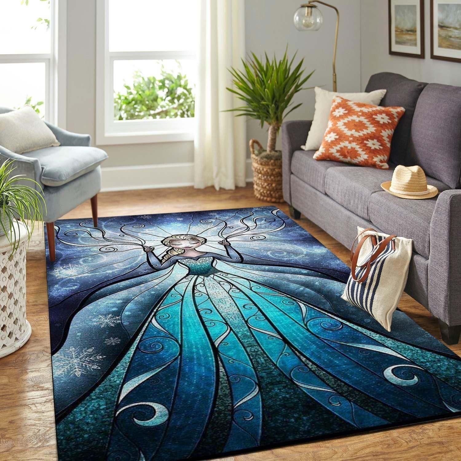 Elsa Frozen Area Rug Chrismas Gift - Indoor Outdoor Rugs