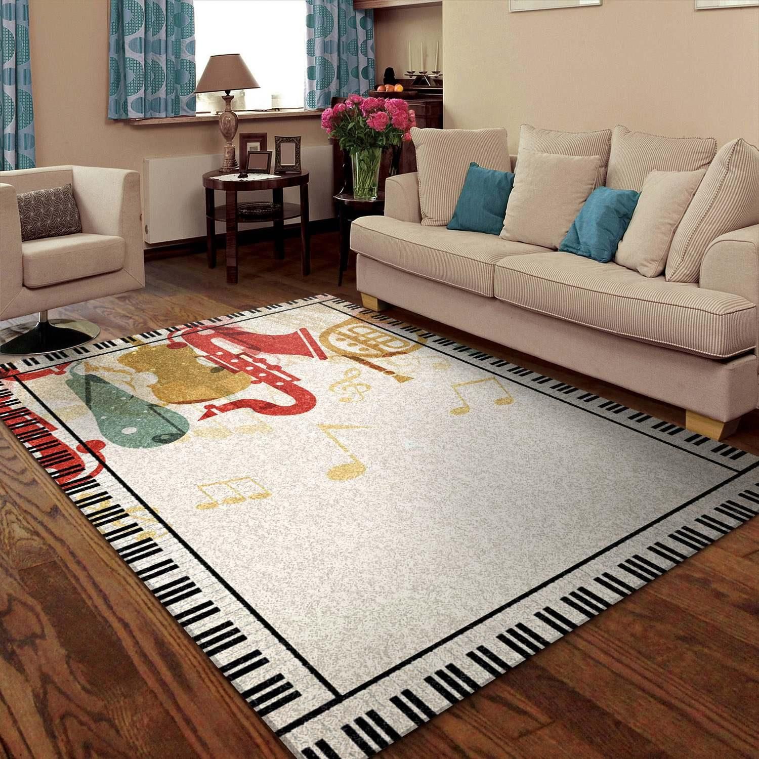 Music Rug Chrismas Gift - Indoor Outdoor Rugs