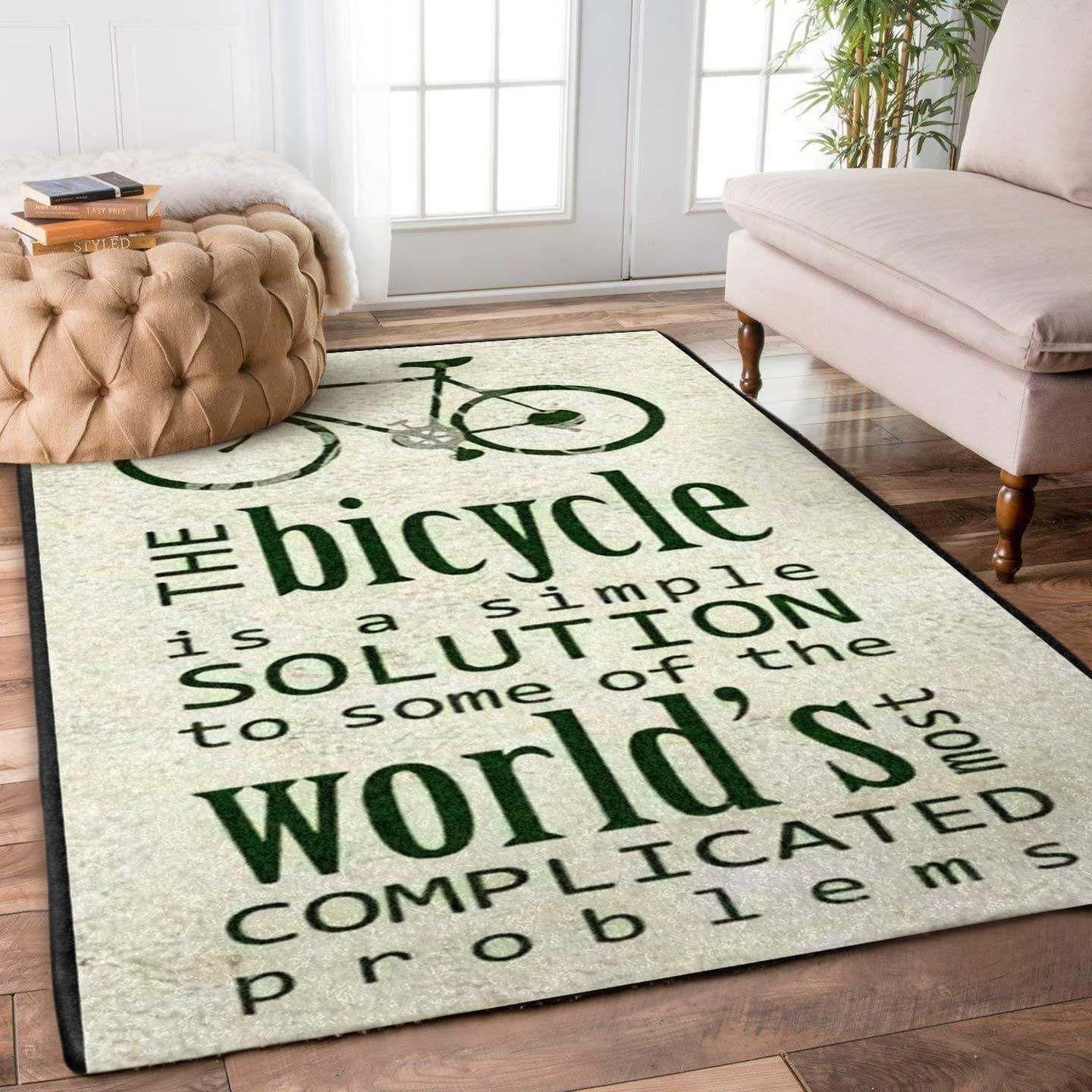 Bike Rug Chrismas Gift - Indoor Outdoor Rugs