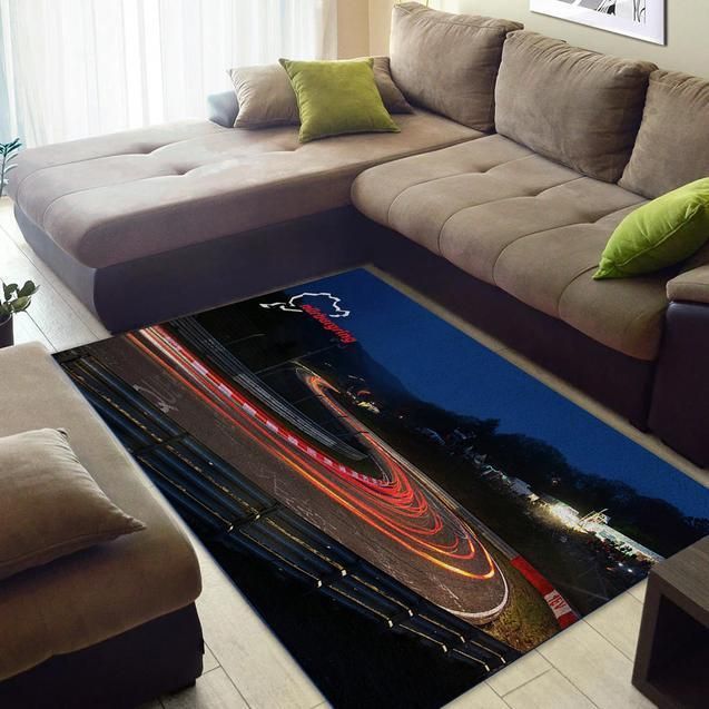 Riding The Nurburgring Area Rug Chrismas Gift - Indoor Outdoor Rugs