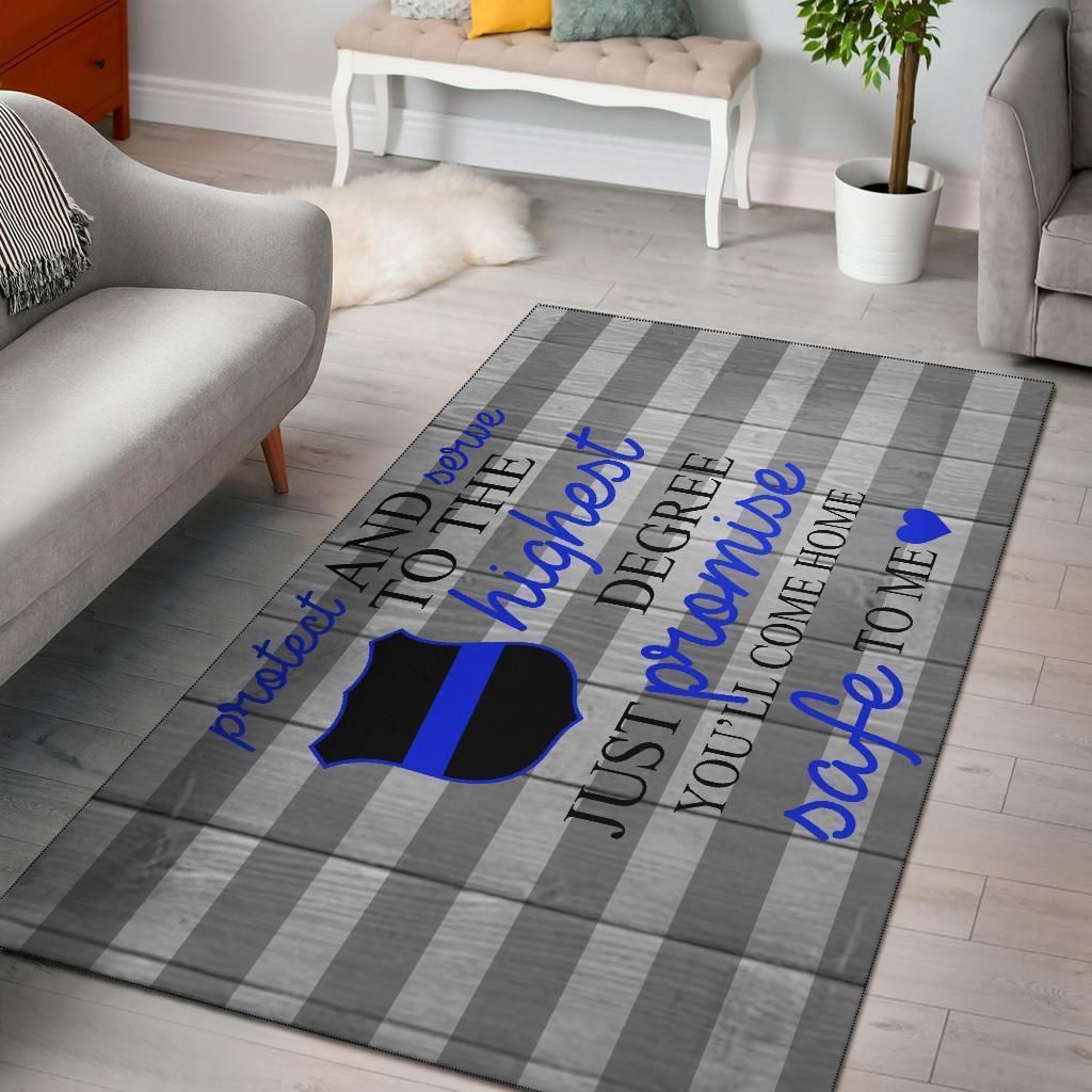 Protect And Serve To The Highest Degree Area Rug Chrismas Gift - Indoor Outdoor Rugs