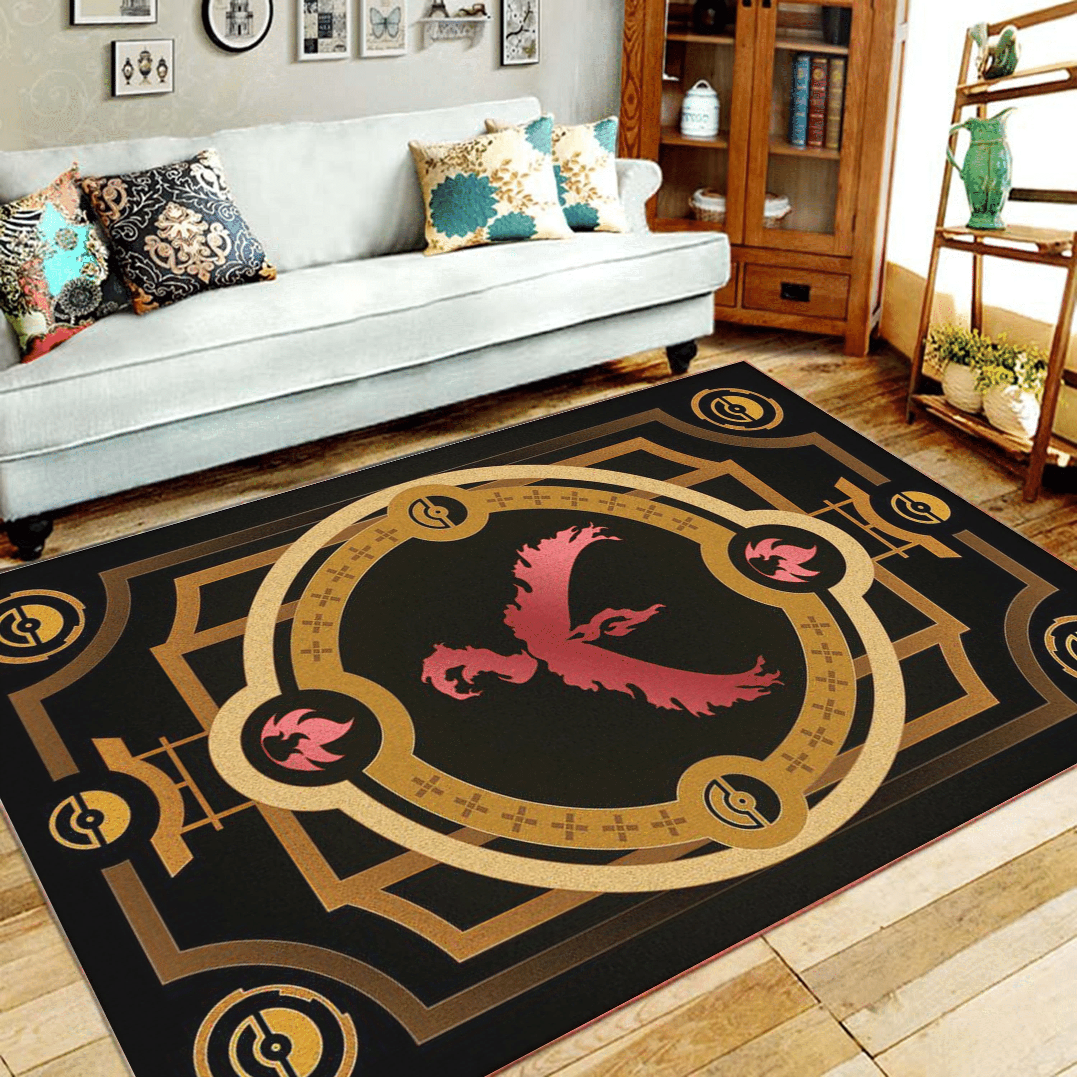 Pokemon Team Valor Area Rug Chrismas Gift - Indoor Outdoor Rugs