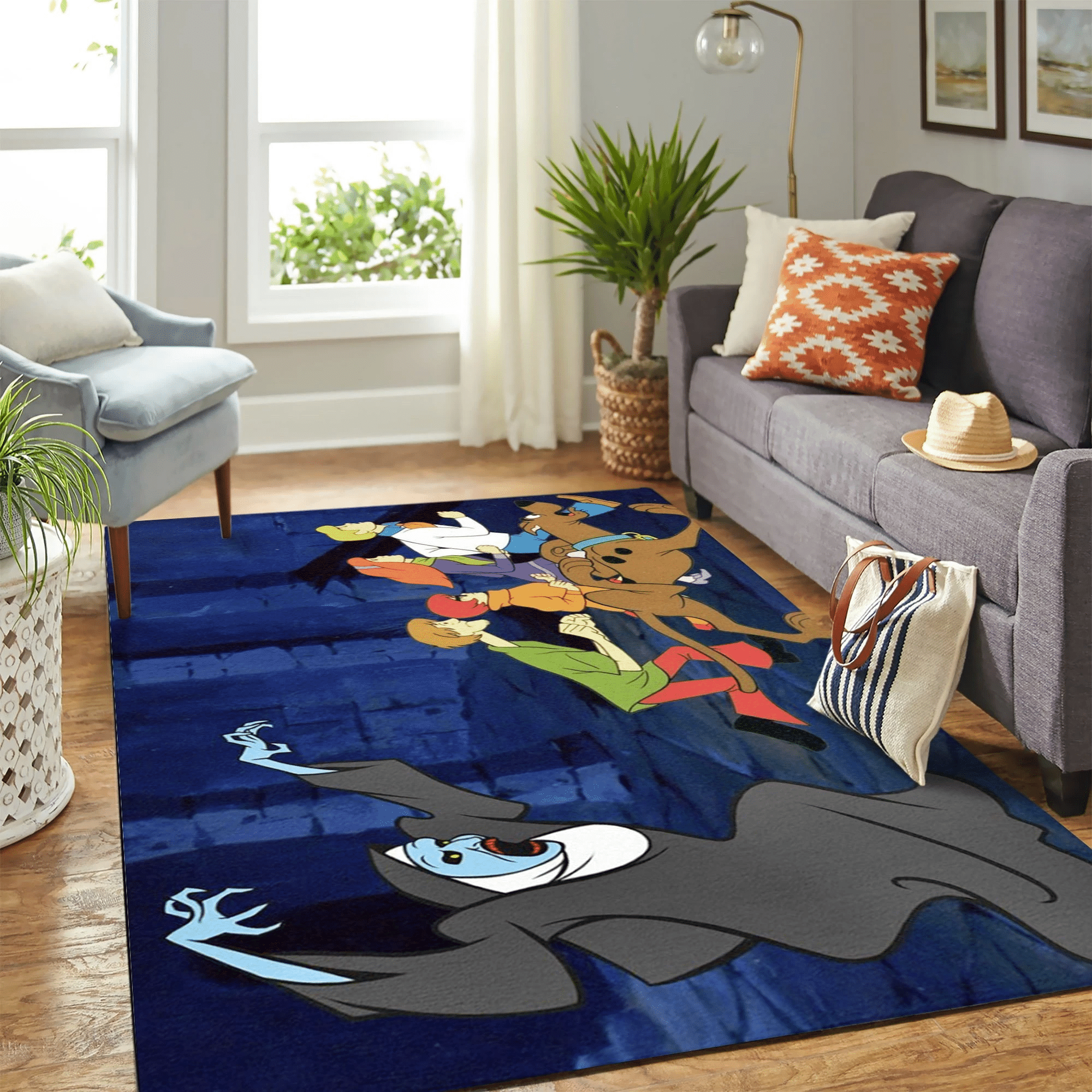 Schooby Doo Ghost Carpet Floor Area Rug Chrismas Gift - Indoor Outdoor Rugs