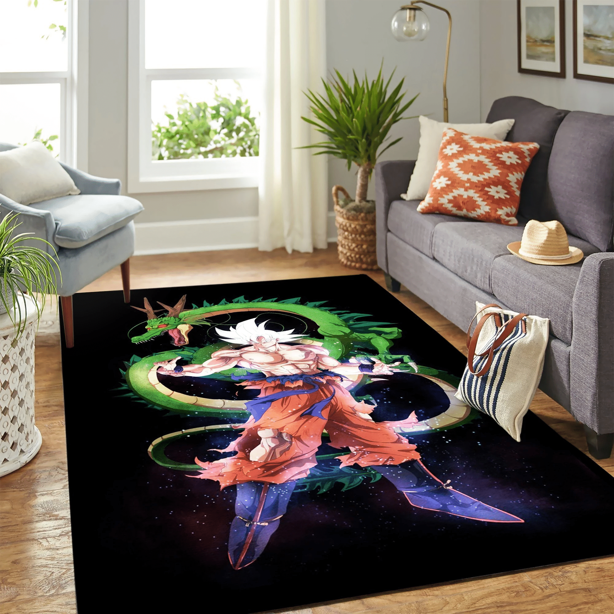 Goku Masterd Ultra Instinct Carpet Floor Area Rug Chrismas Gift - Indoor Outdoor Rugs