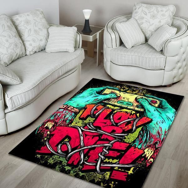 Skull Area Rug Chrismas Gift - Indoor Outdoor Rugs