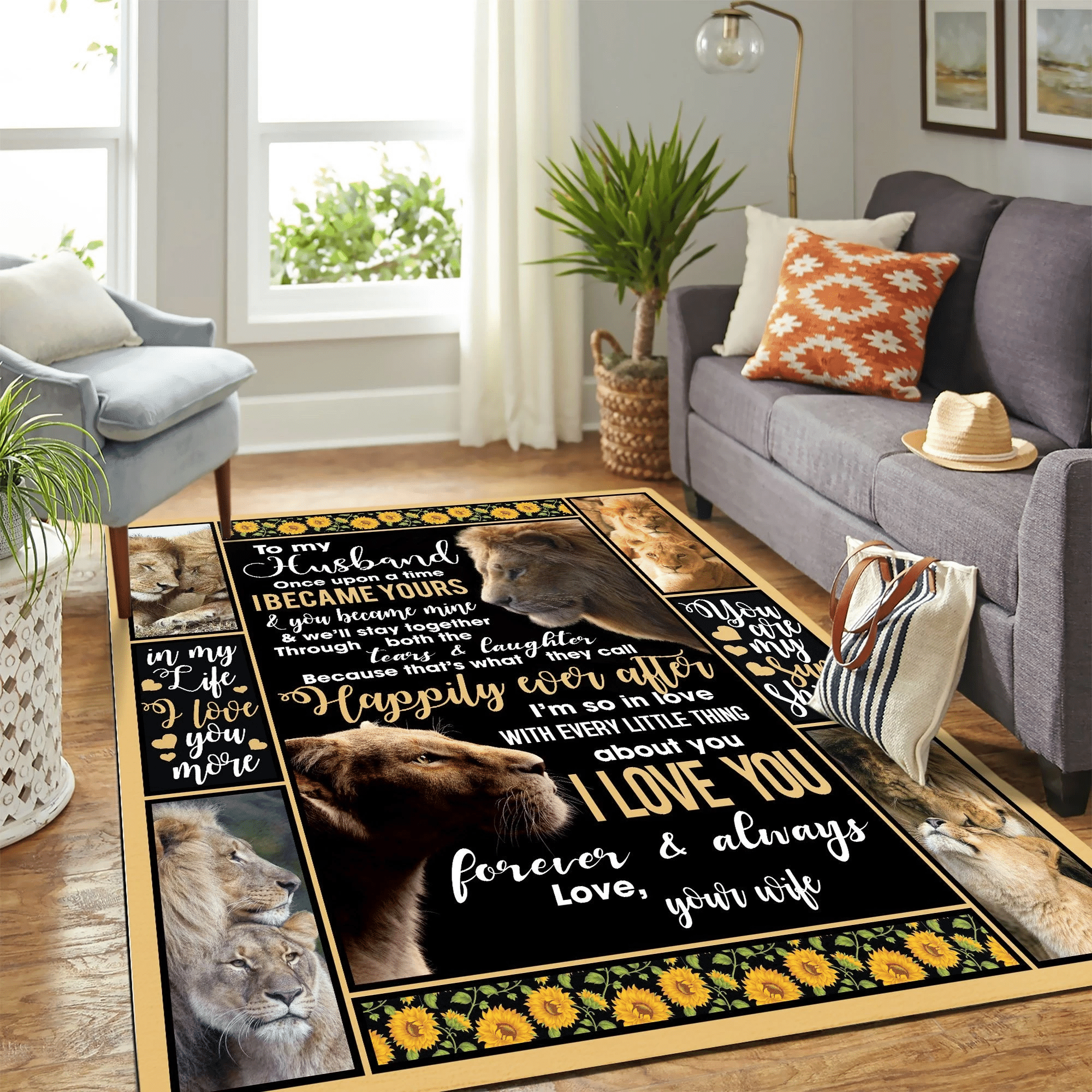 To My Husband Hd Carpet Area Rug Chrismas Gift - Indoor Outdoor Rugs