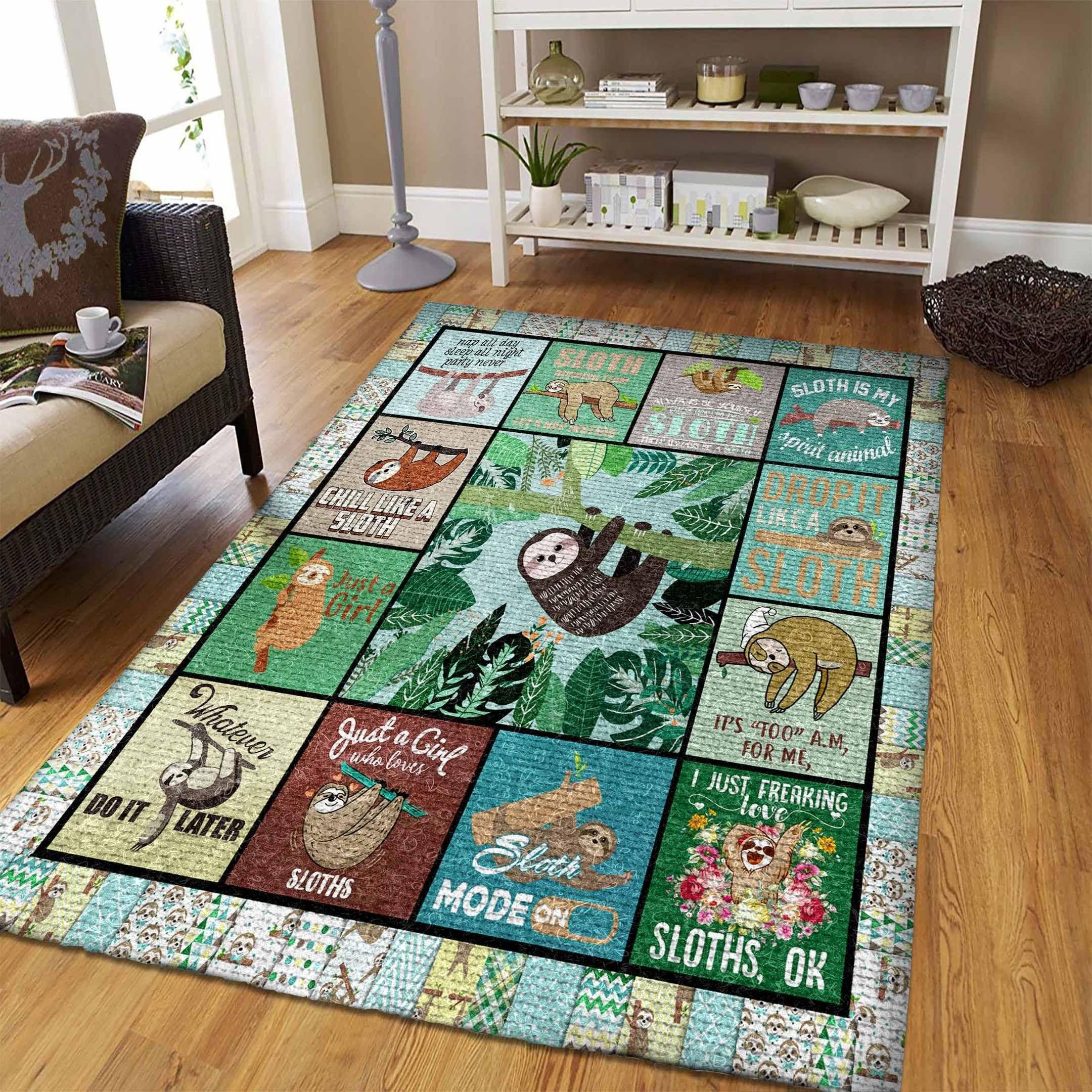 Sloth Rug Chrismas Gift - Indoor Outdoor Rugs