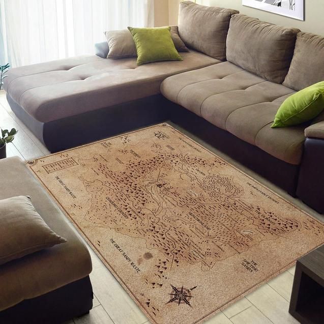 Oz Map Area Rug Chrismas Gift - Indoor Outdoor Rugs