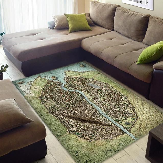 Neverwinter Map Area Rug Chrismas Gift - Indoor Outdoor Rugs