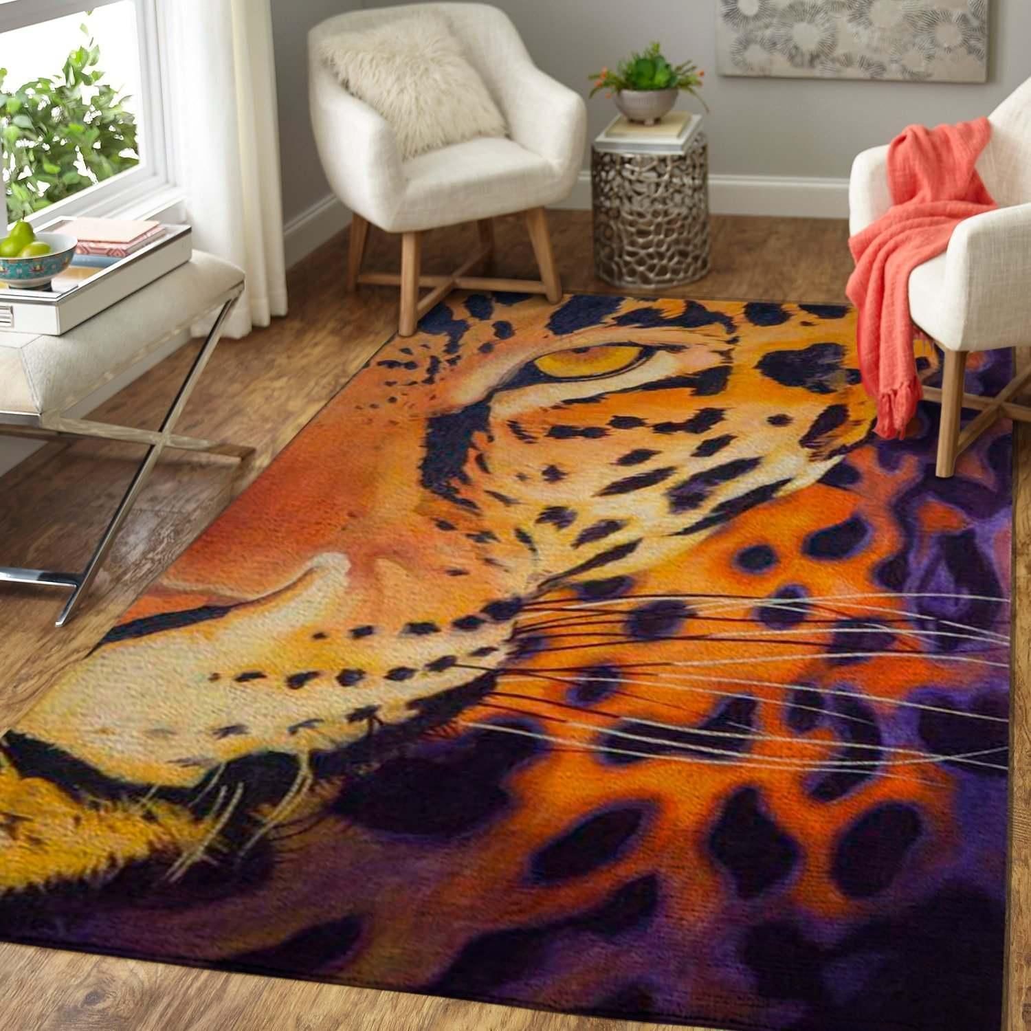 Leopard Area Rug Chrismas Gift - Indoor Outdoor Rugs