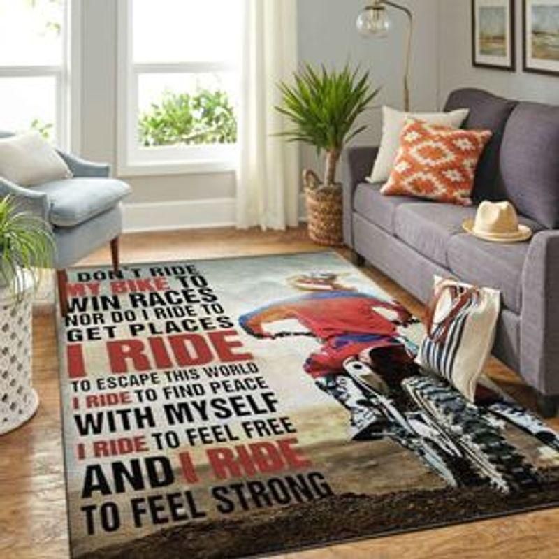 I Ride To Feel Free Rug Chrismas Gift - Indoor Outdoor Rugs