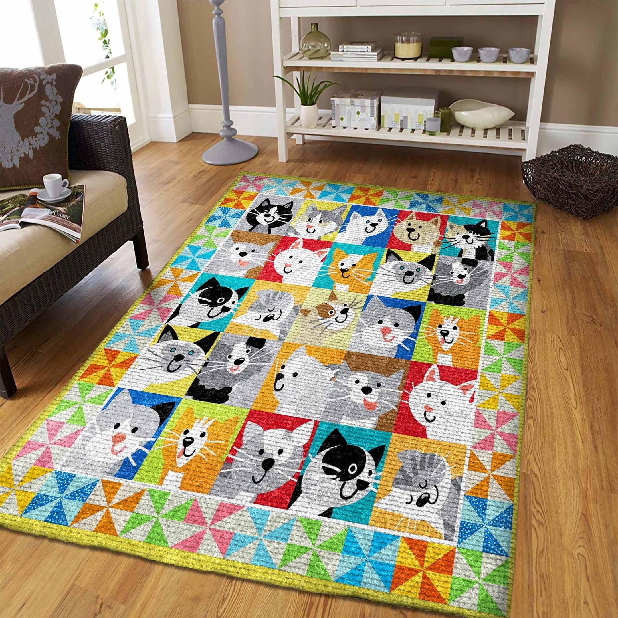 Cat Rug Chrismas Gift - Indoor Outdoor Rugs