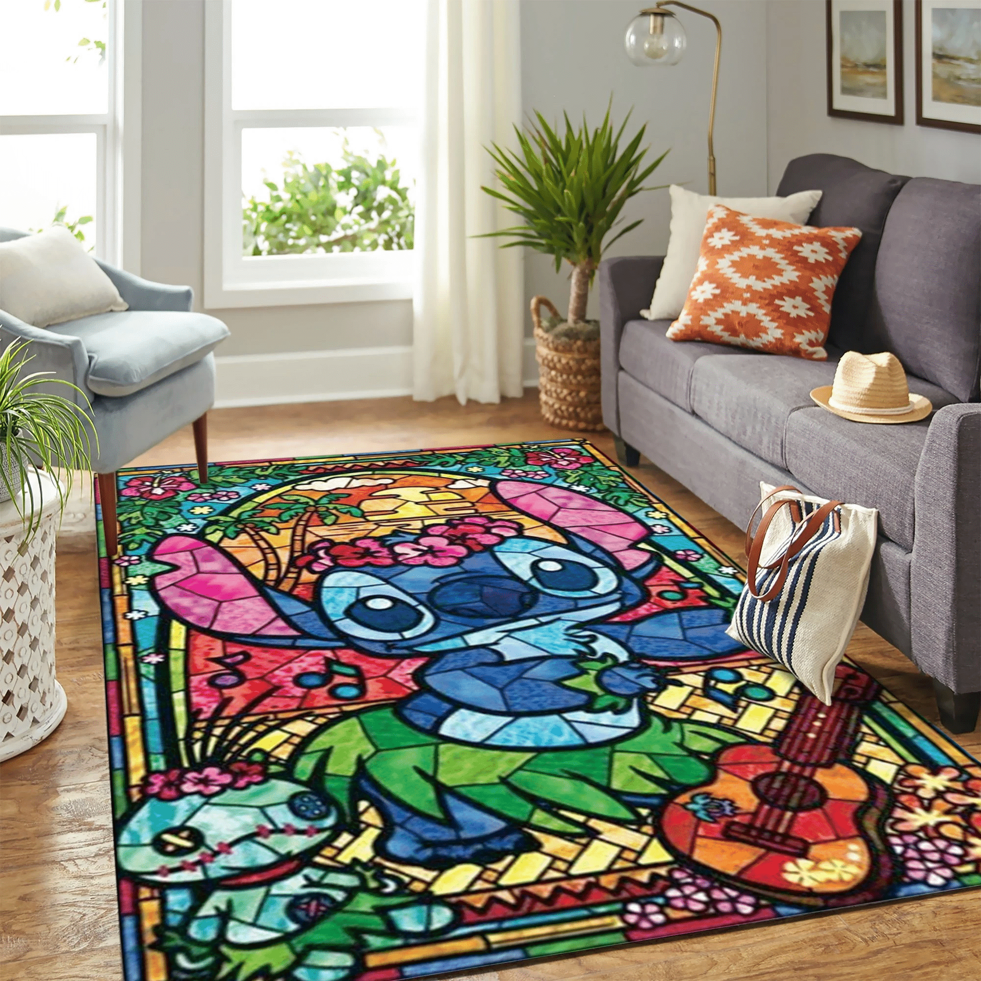 Stitch Carpet Rug Floor Area Rug Chrismas Gift - Indoor Outdoor Rugs