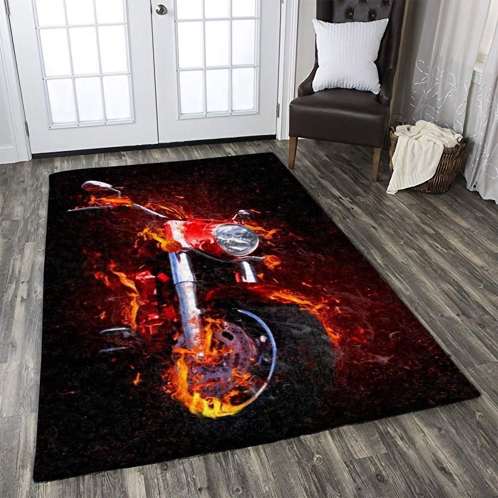 Motocycle Rug Chrismas Gift - Indoor Outdoor Rugs