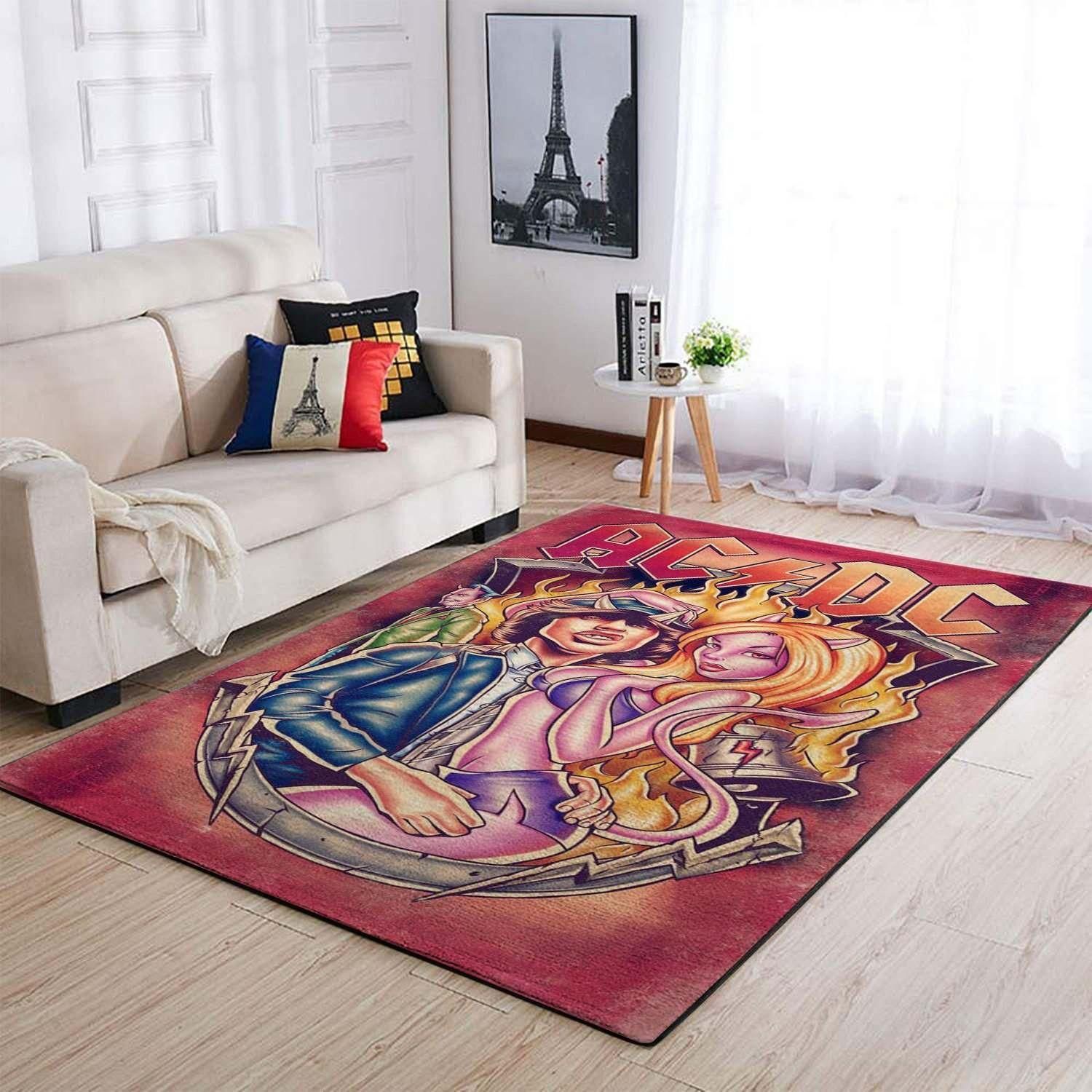 Ac Dc Area Rug Chrismas Gift - Indoor Outdoor Rugs