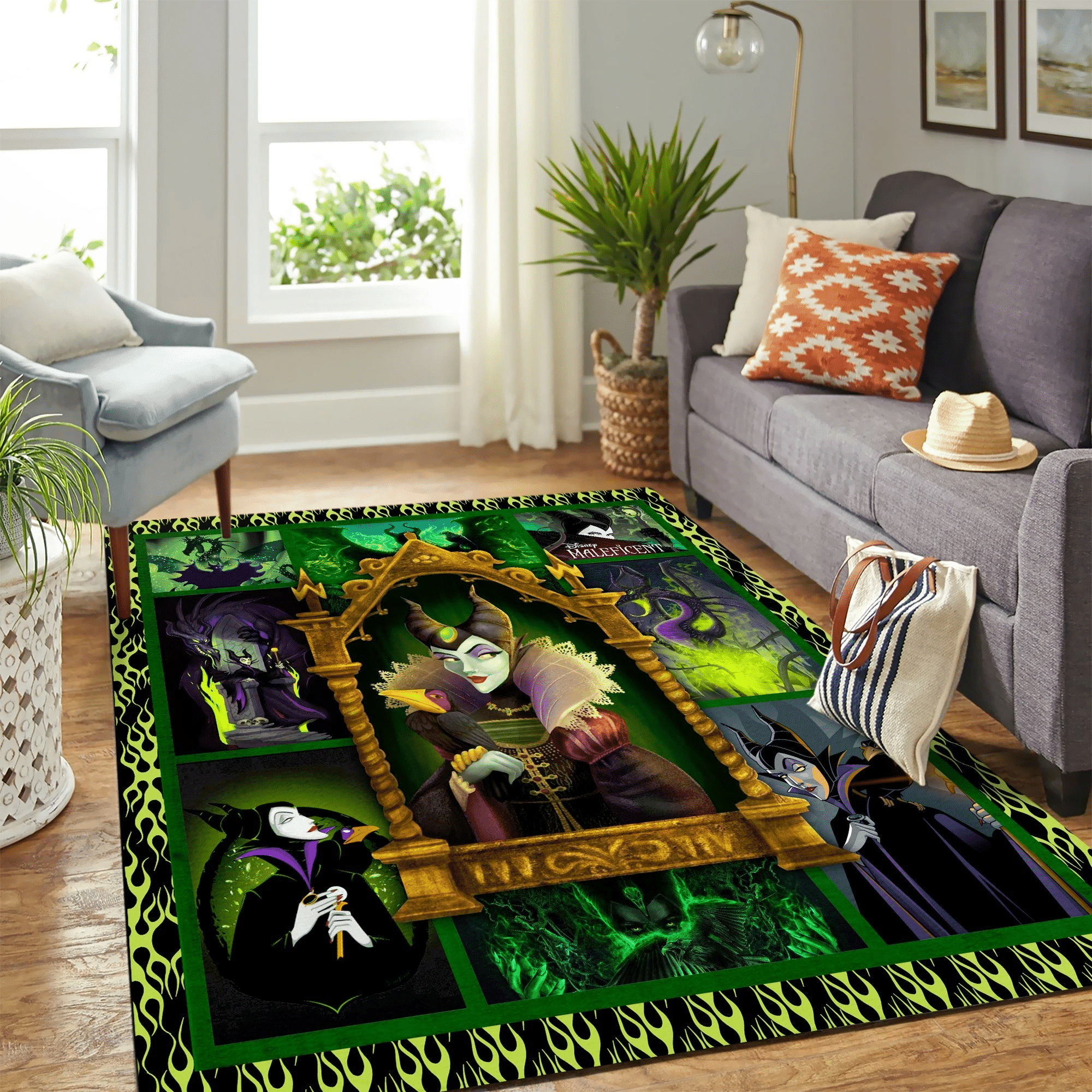 Maleficent Carpet Area Rug Chrismas Gift - Indoor Outdoor Rugs