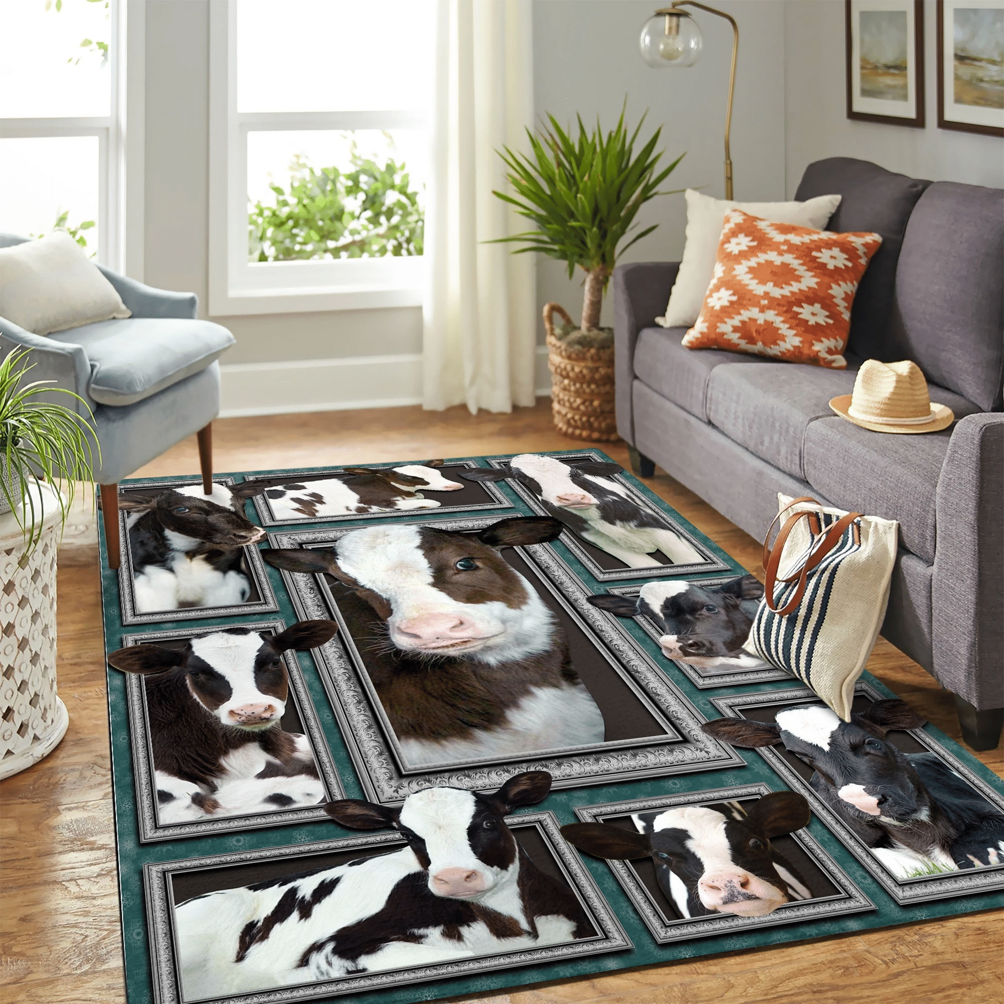 Cow Quilt Mk Carpet Area Rug Chrismas Gift - Indoor Outdoor Rugs