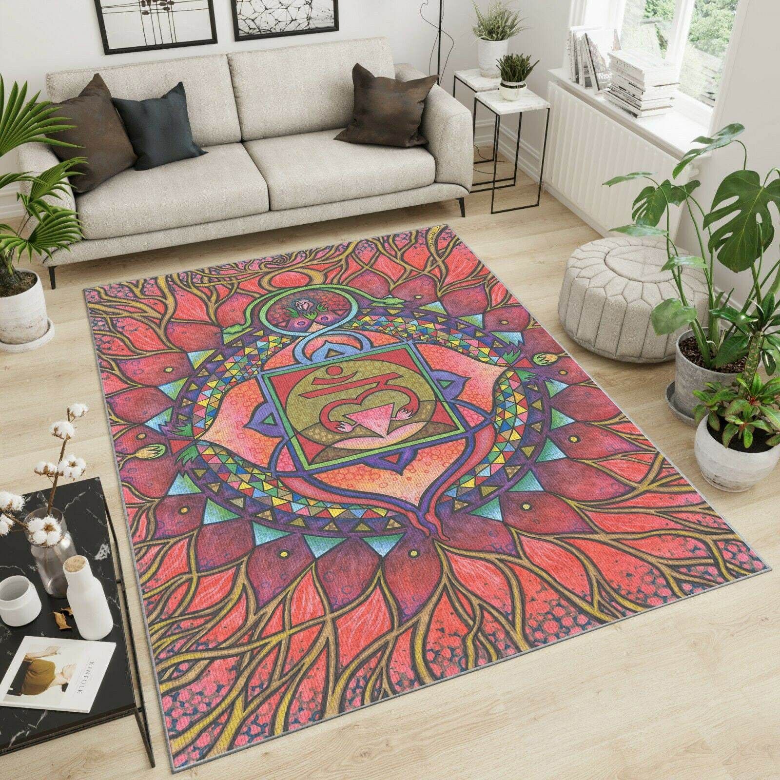 Chakra Area Rug Chrismas Gift - Indoor Outdoor Rugs