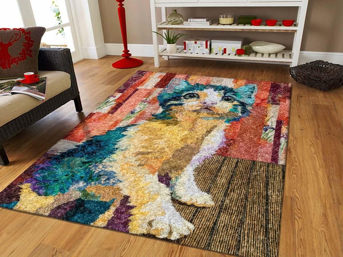 Cat Rug Chrismas Gift - Indoor Outdoor Rugs