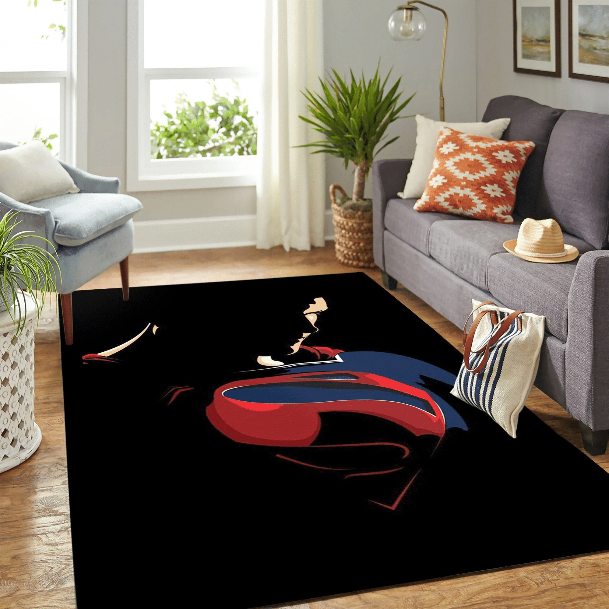 Superman Sad Carpet Rug Chrismas Gift - Indoor Outdoor Rugs