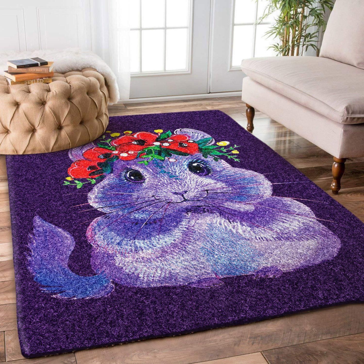 Chinchilla Rug Chrismas Gift - Indoor Outdoor Rugs