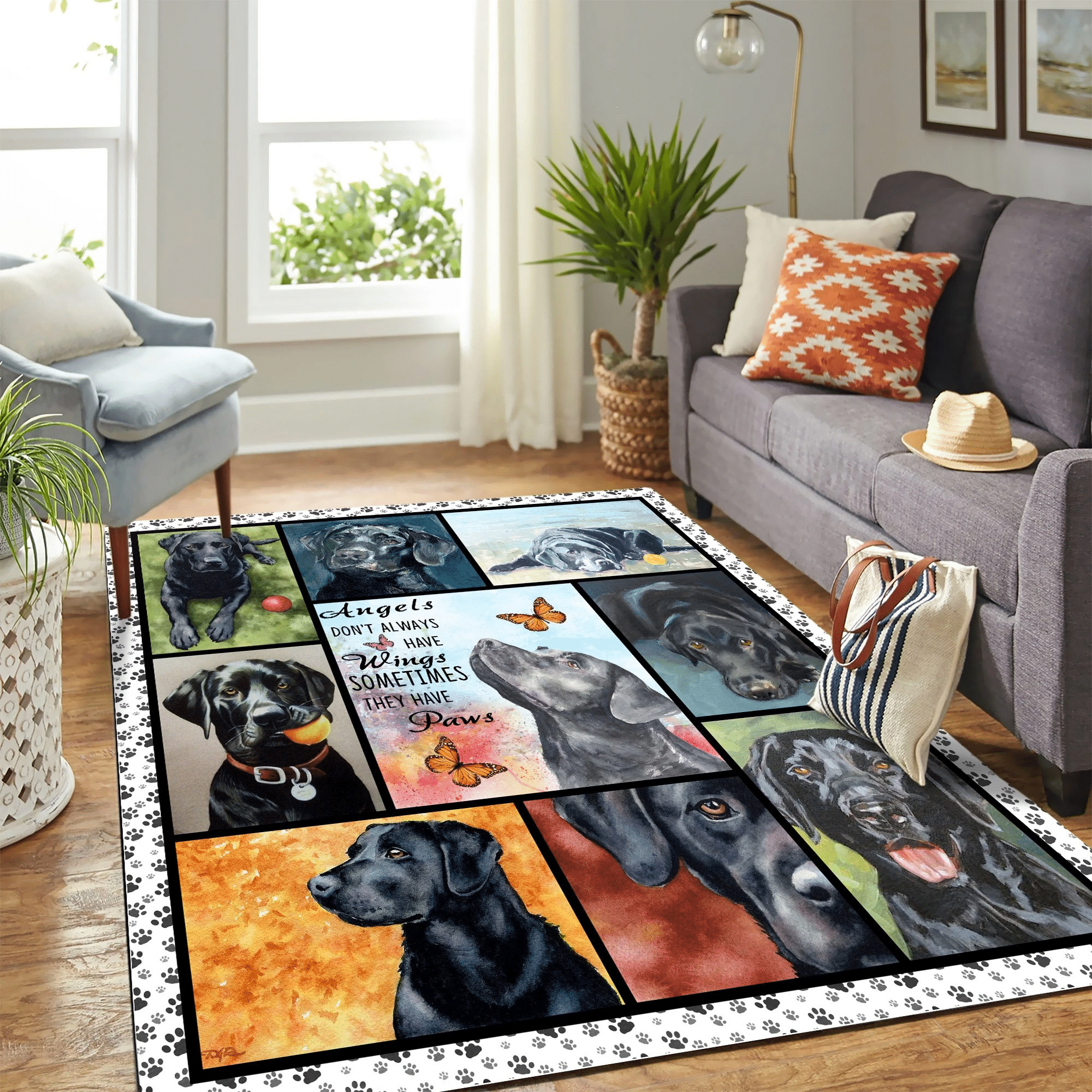 Dog Mk Carpet Area Rug Chrismas Gift - Indoor Outdoor Rugs