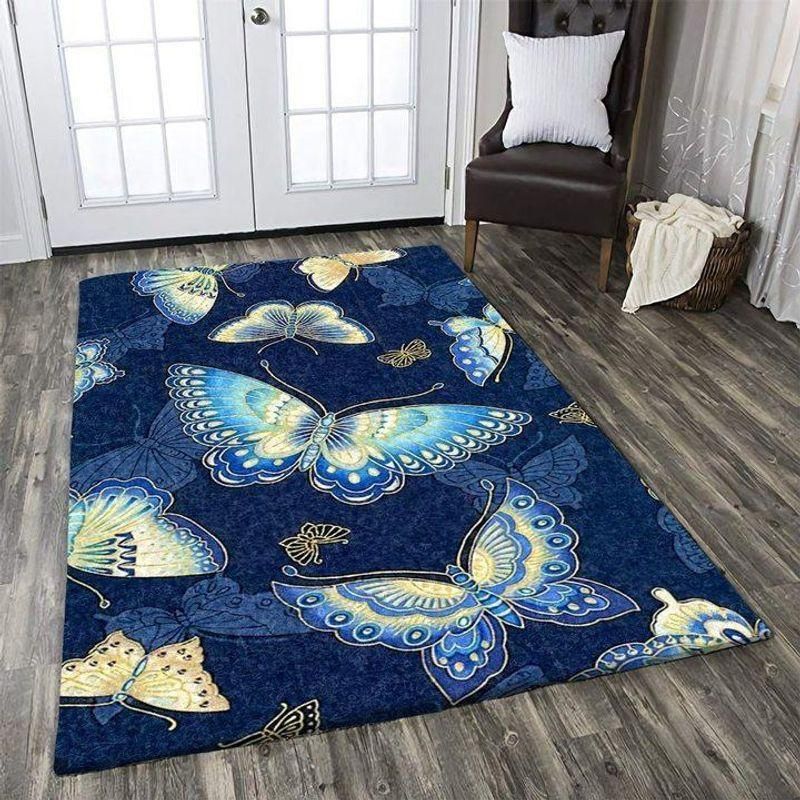 Butterfly Rug Chrismas Gift - Indoor Outdoor Rugs