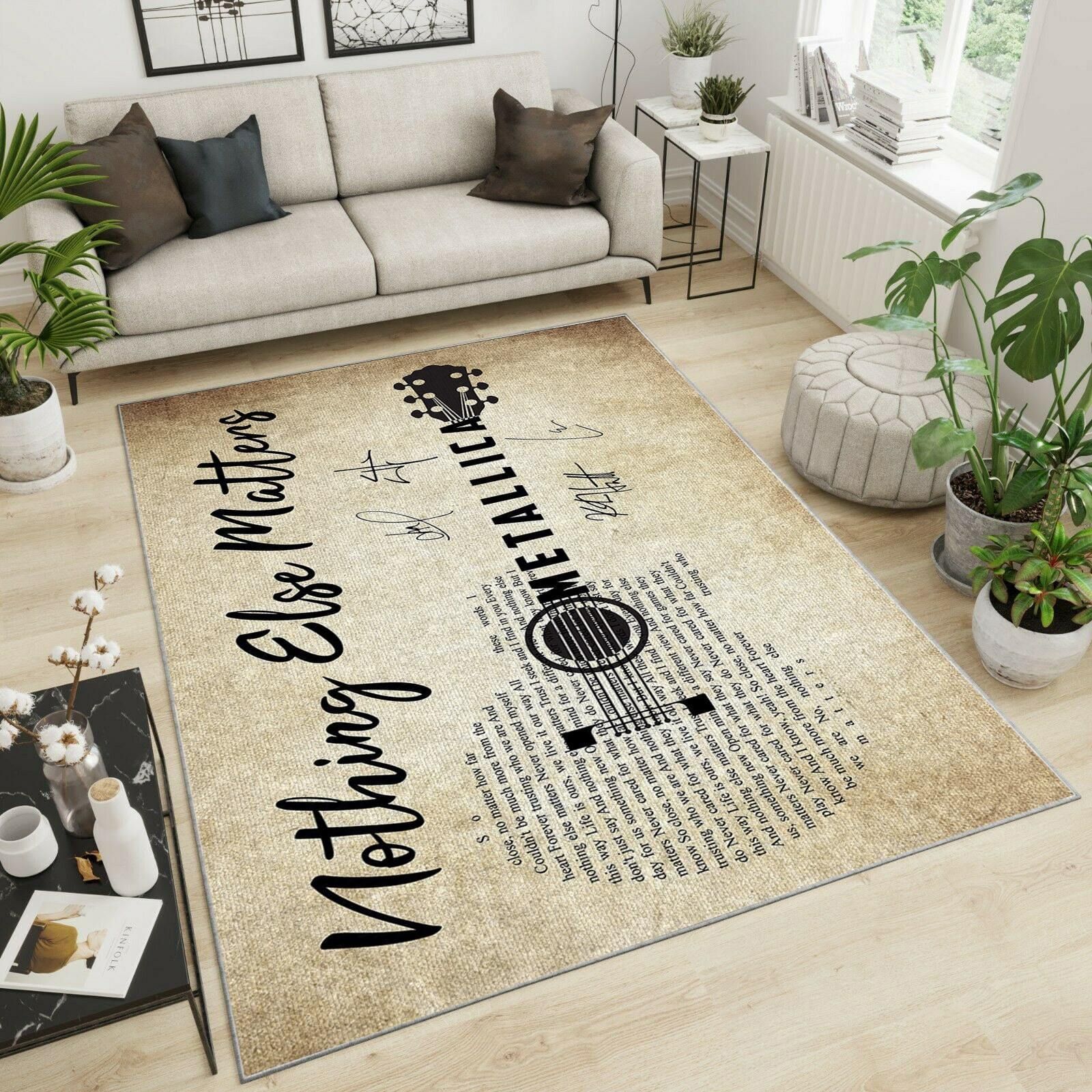 Metalica Area Rug Chrismas Gift - Indoor Outdoor Rugs