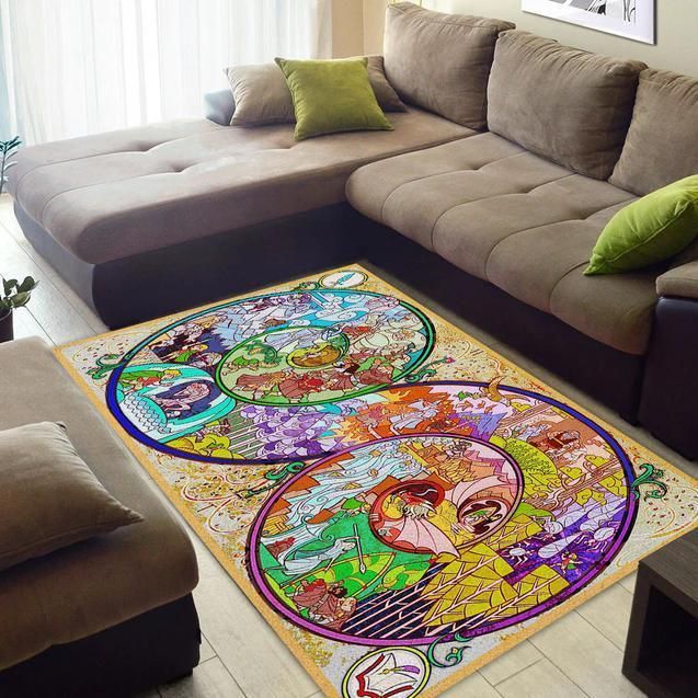 Vitrais Inspirados Em Senhor Dos Aneis Area Rug Chrismas Gift - Indoor Outdoor Rugs