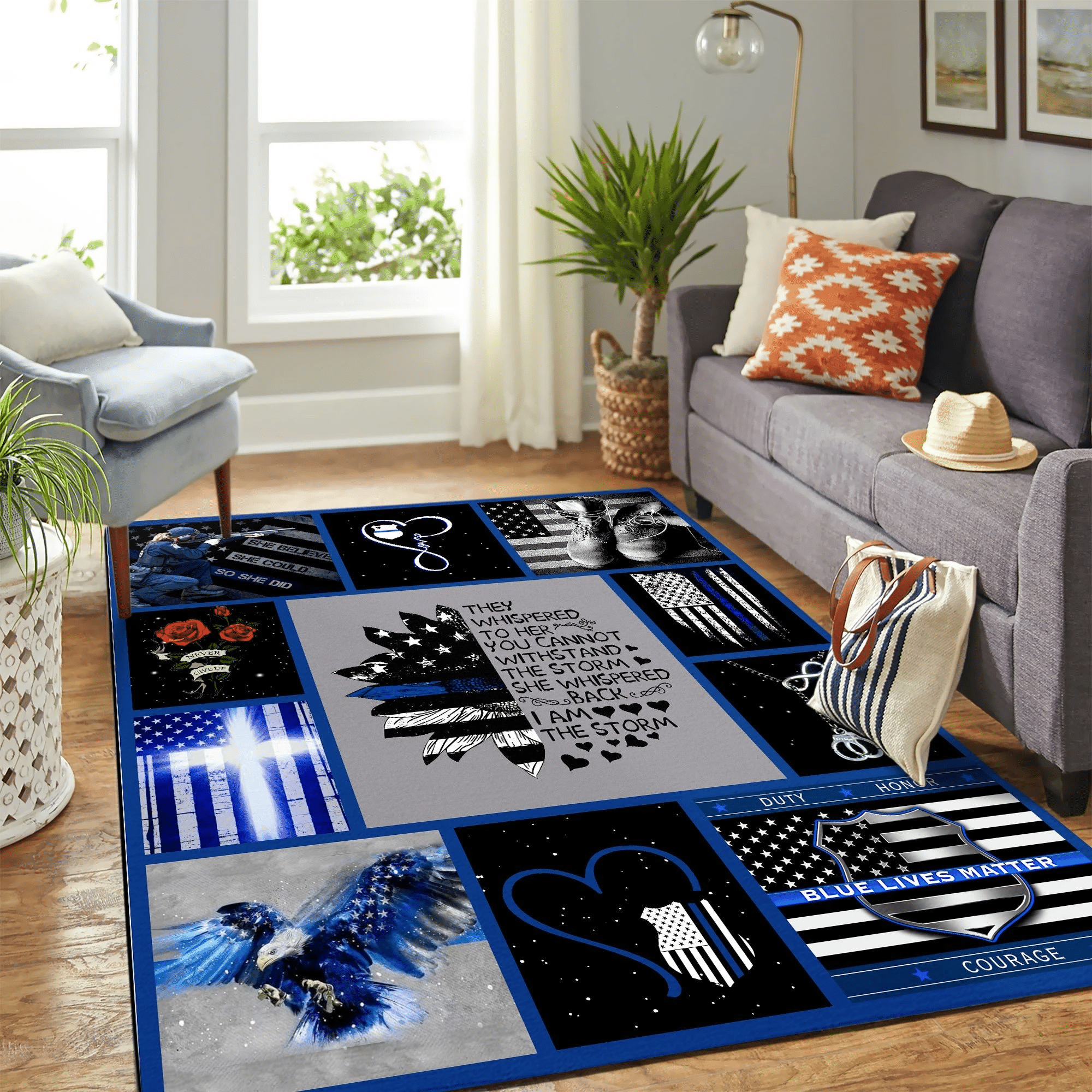 Police Copy Mk Carpet Area Rug Chrismas Gift - Indoor Outdoor Rugs