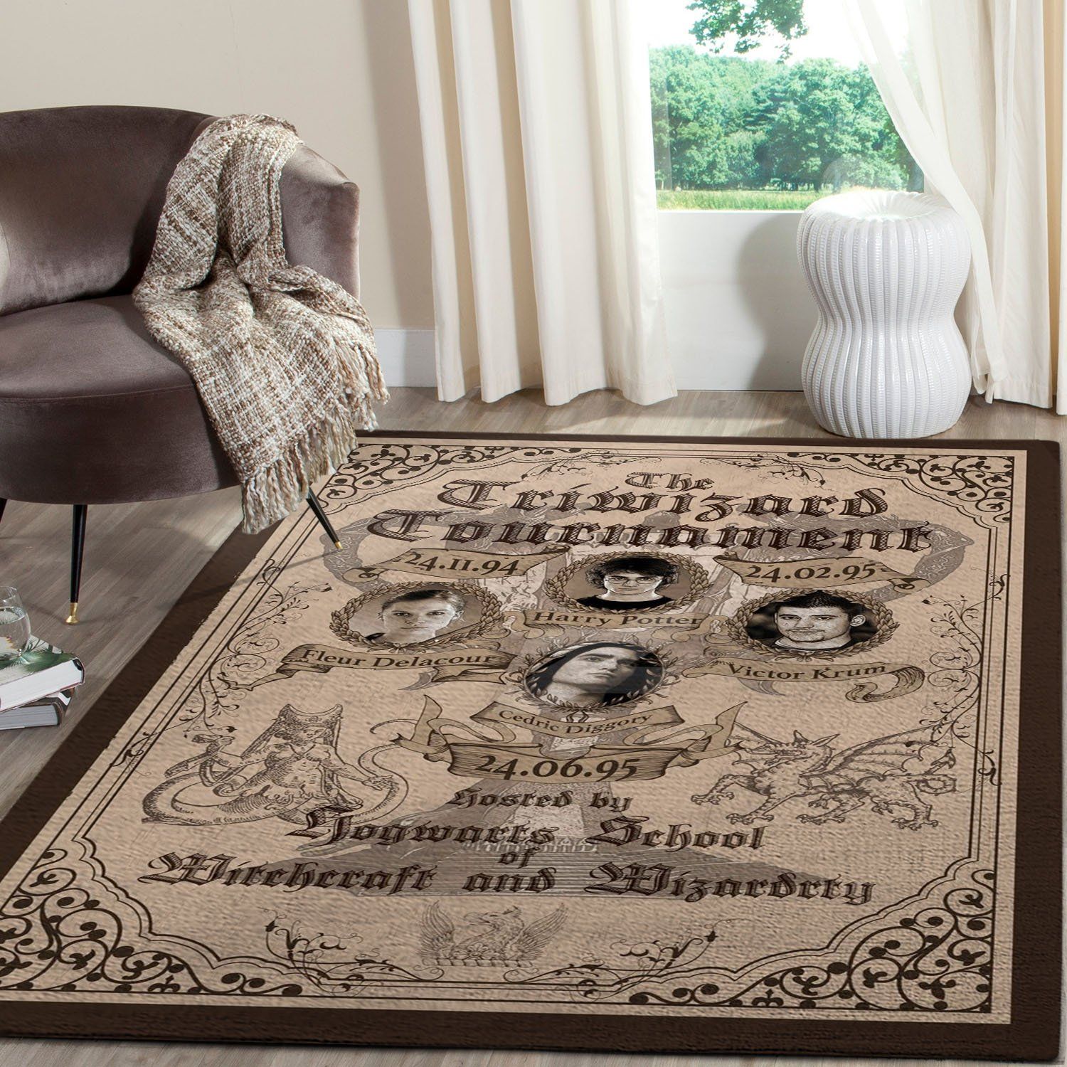 Harry Potter Hogwarts Area Rug Chrismas Gift - Indoor Outdoor Rugs