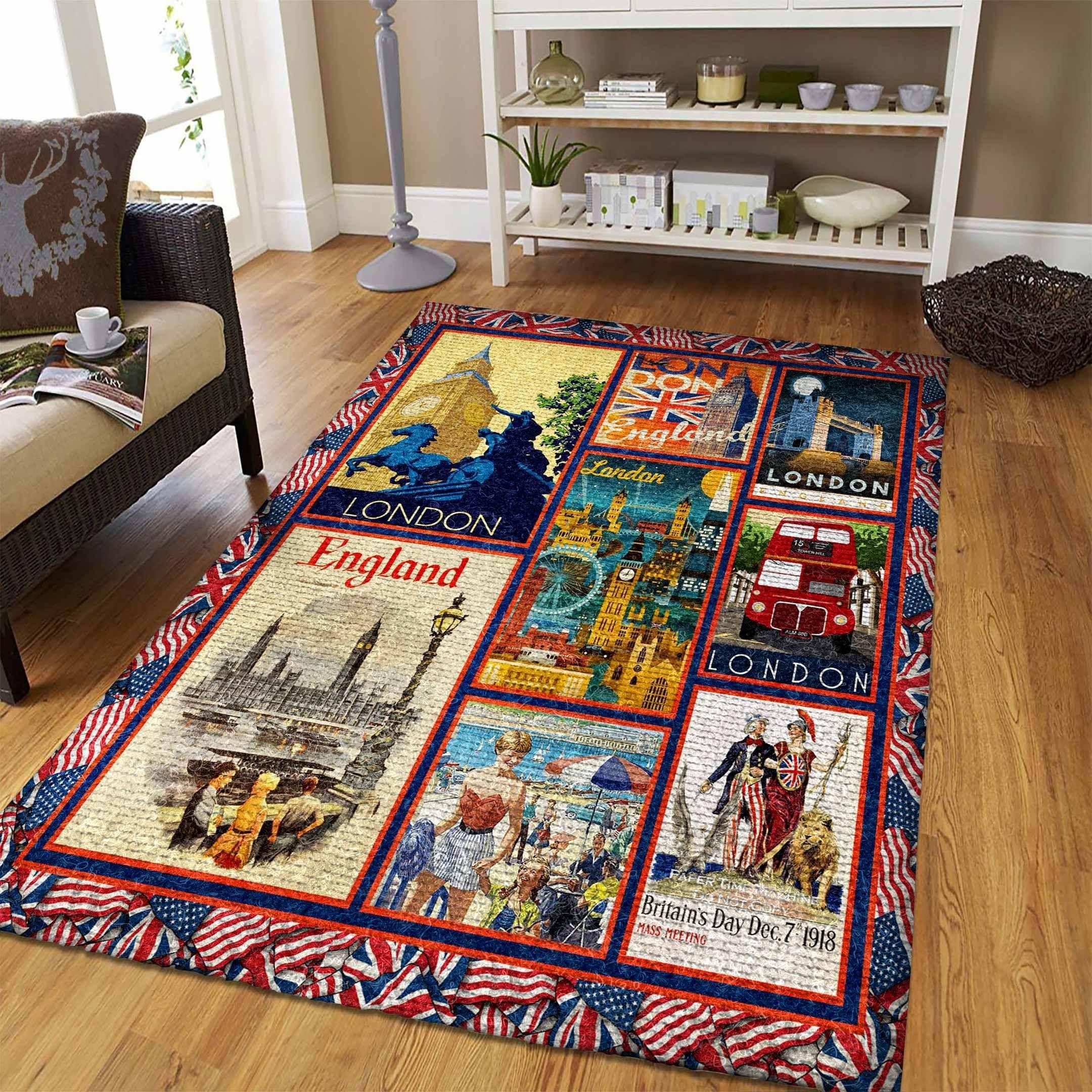 England Rug Chrismas Gift - Indoor Outdoor Rugs