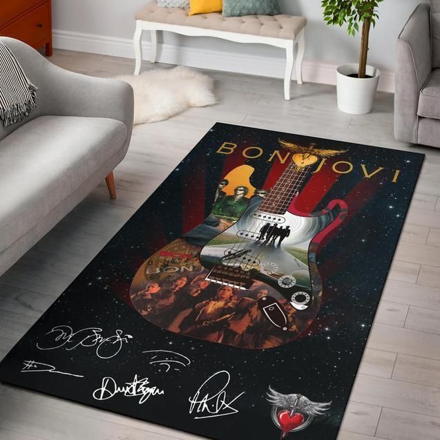 Bon Jovi Area Rug Chrismas Gift - Indoor Outdoor Rugs