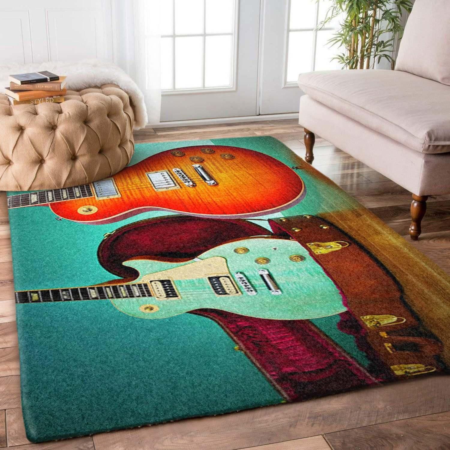 Guitar Rug Chrismas Gift - Indoor Outdoor Rugs