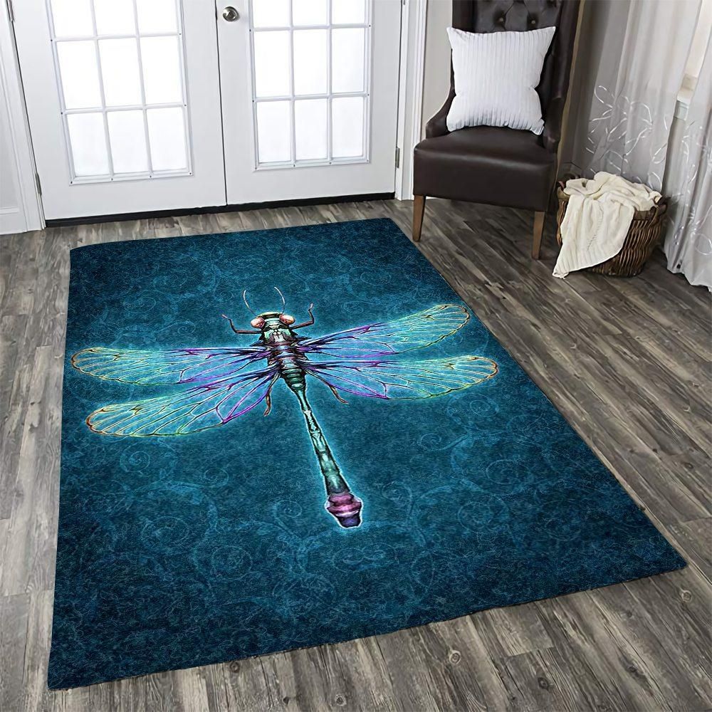 Dragonfly Rug Chrismas Gift - Indoor Outdoor Rugs