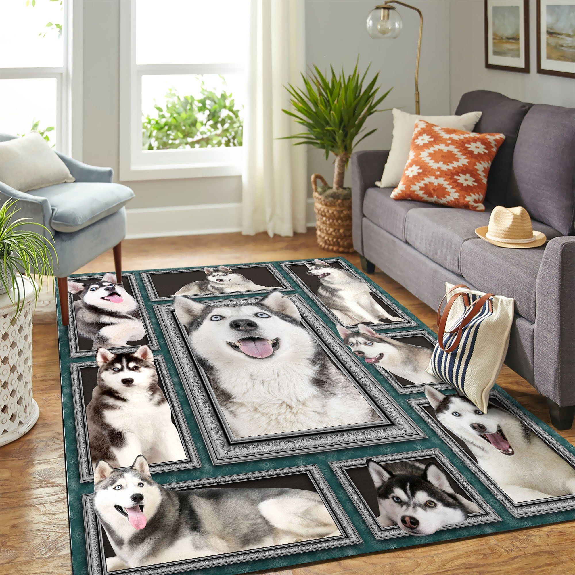 Husky Mk Carpet Area Rug Chrismas Gift - Indoor Outdoor Rugs
