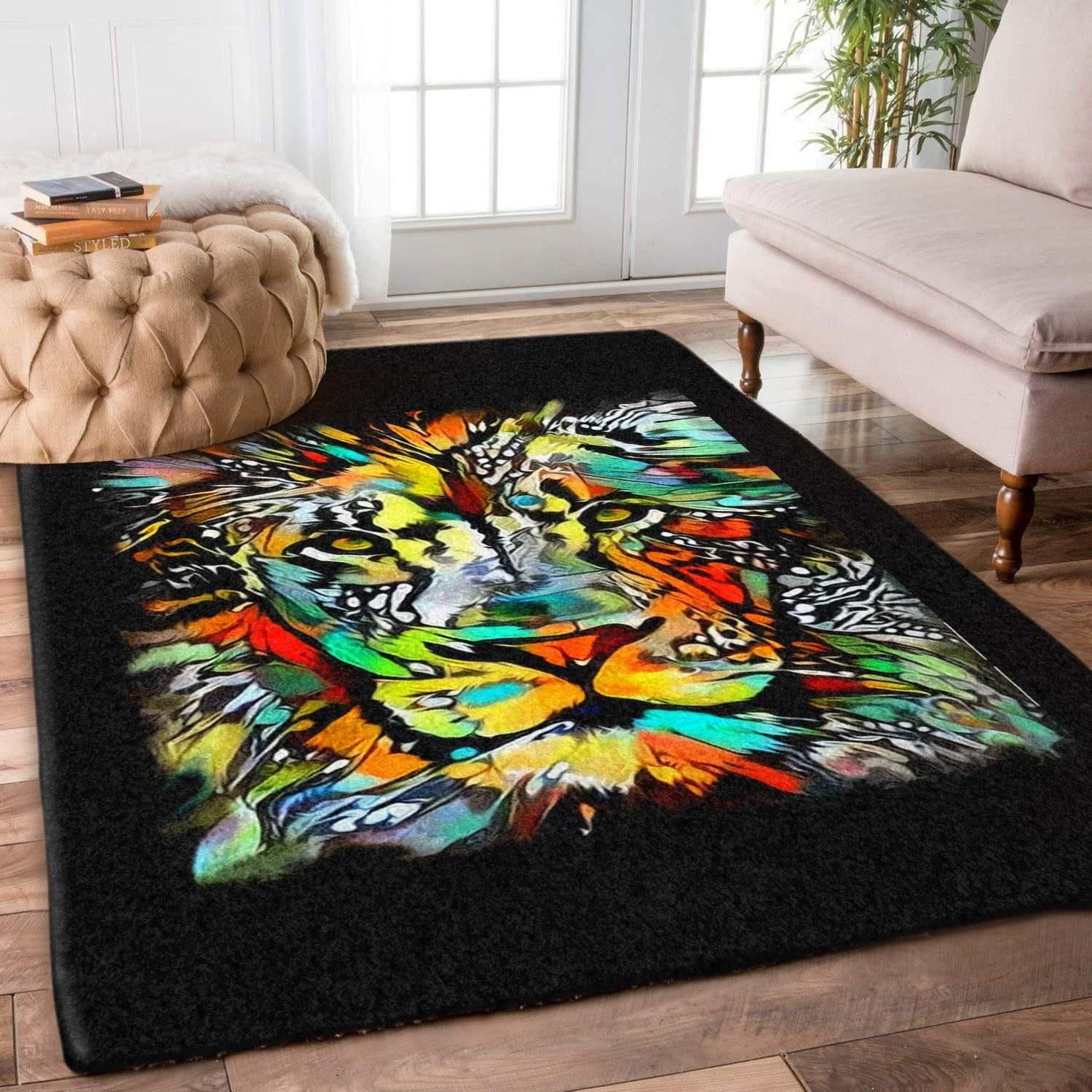 Lion Rug Chrismas Gift - Indoor Outdoor Rugs