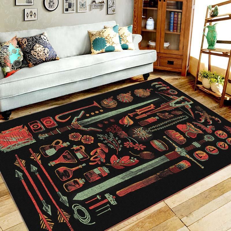 Witcher Area Rug Chrismas Gift - Indoor Outdoor Rugs