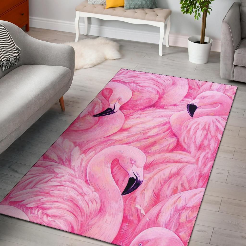 Flamingo Art Area Rug Chrismas Gift - Indoor Outdoor Rugs