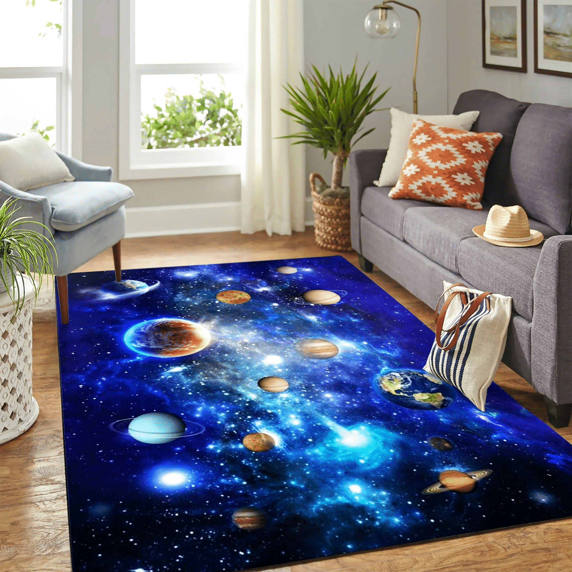 Planet Carpet Rug Chrismas Gift - Indoor Outdoor Rugs