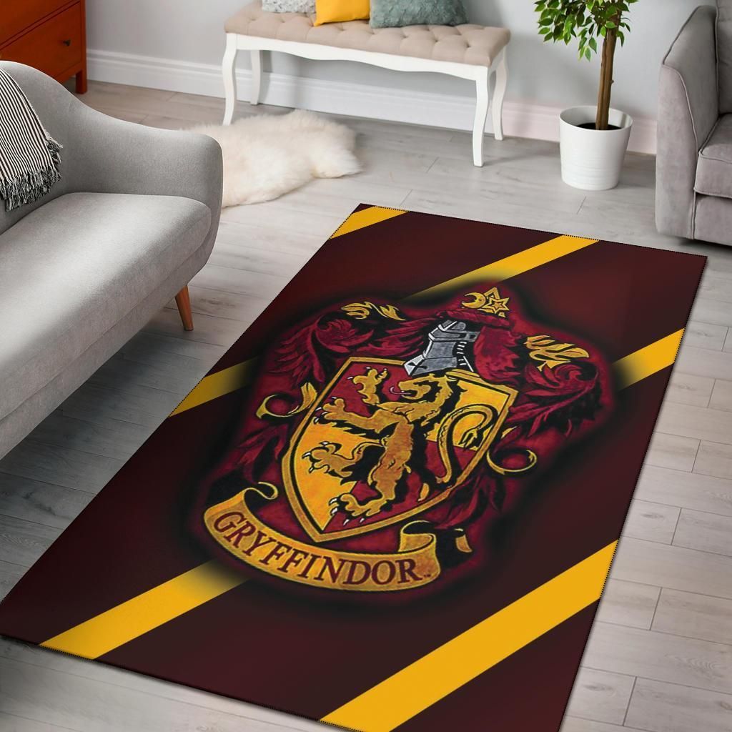 Harry Potter Gryffindor Area Rug Chrismas Gift - Indoor Outdoor Rugs