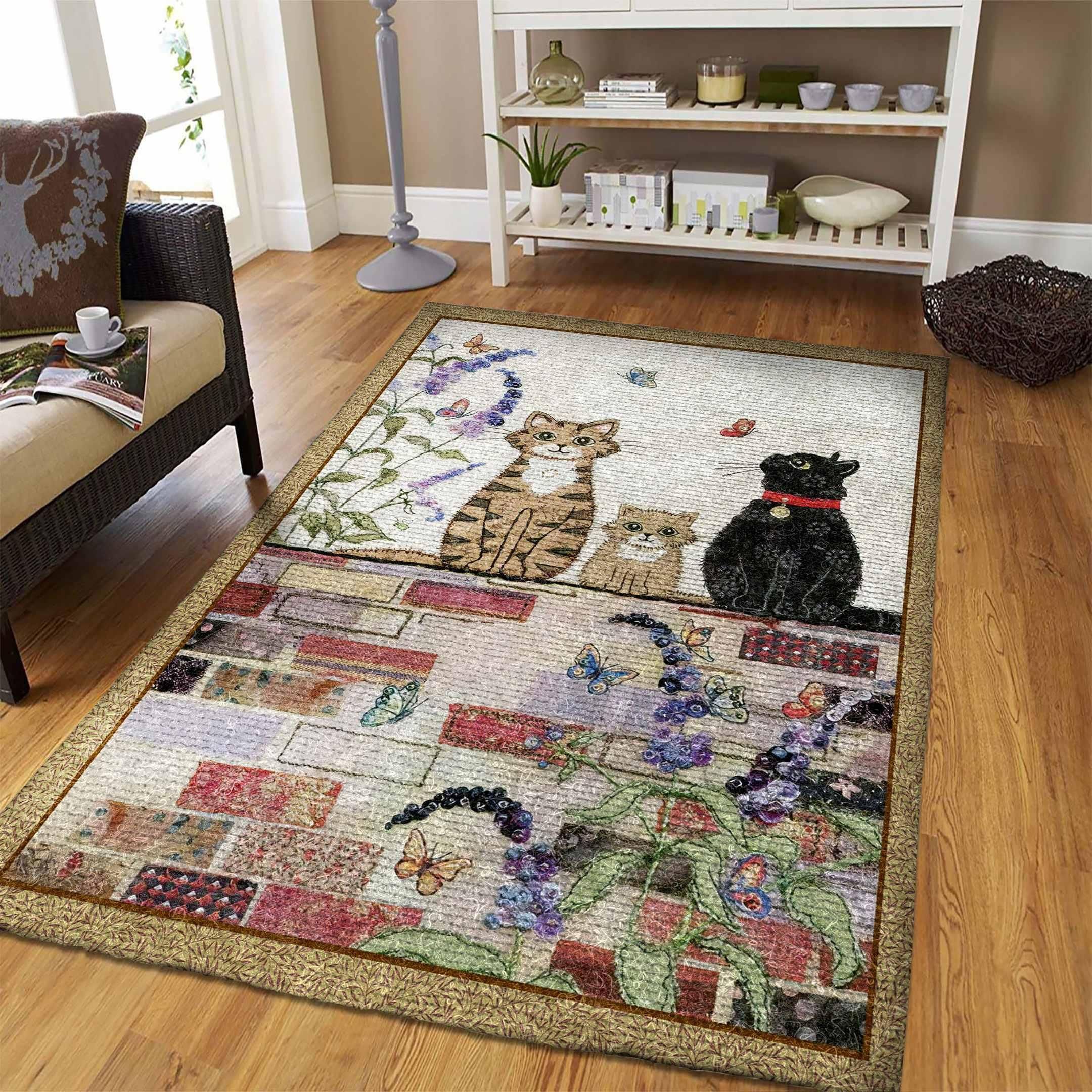 Cat Rug Chrismas Gift - Indoor Outdoor Rugs