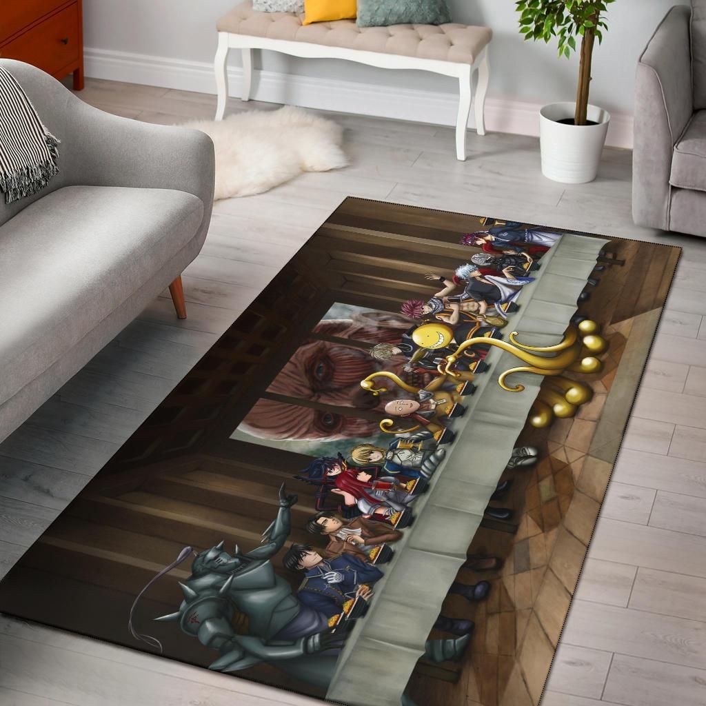 Anime Last Supper Area Rug Chrismas Gift - Indoor Outdoor Rugs