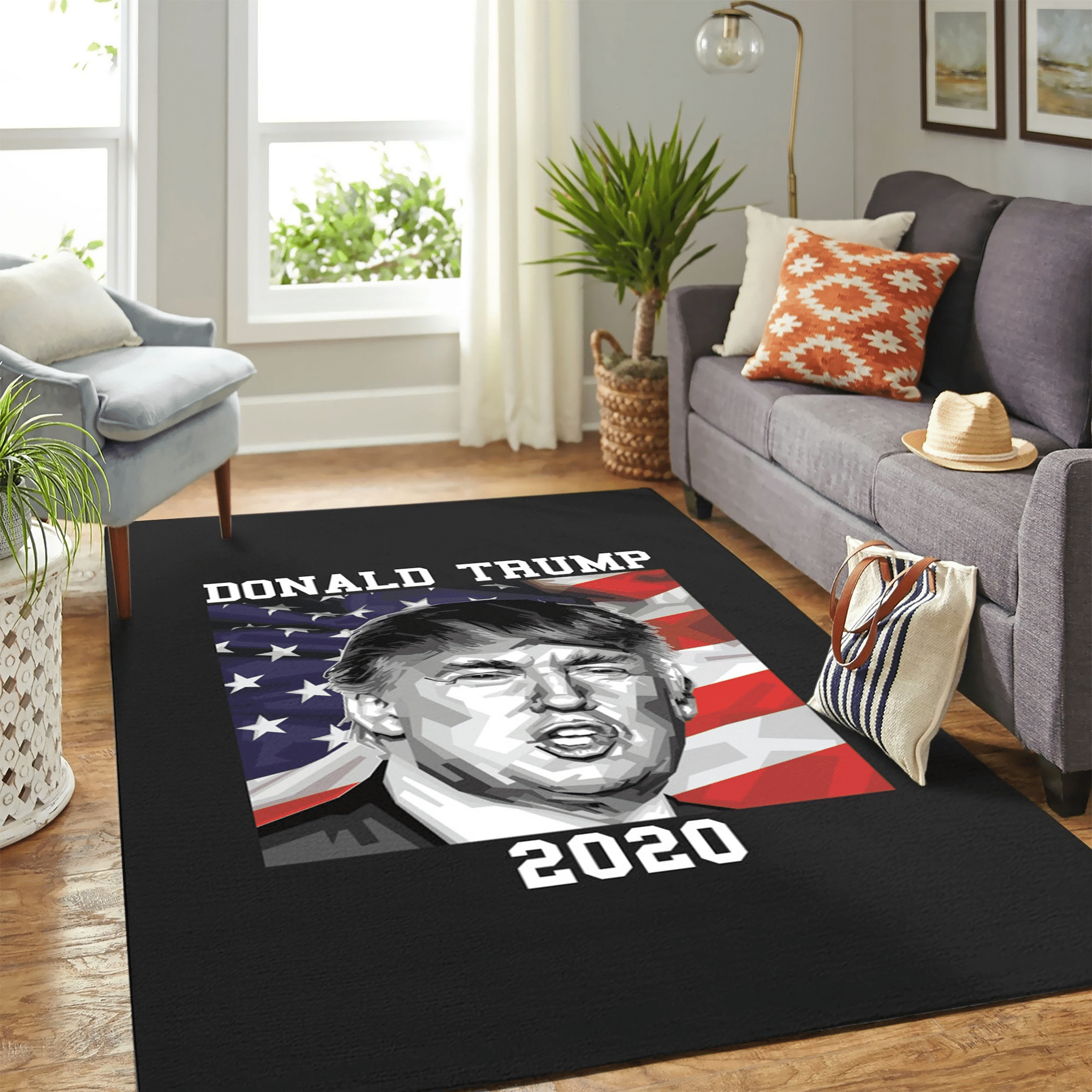 Donal Trump Carpet Floor Area Rug Chrismas Gift - Indoor Outdoor Rugs