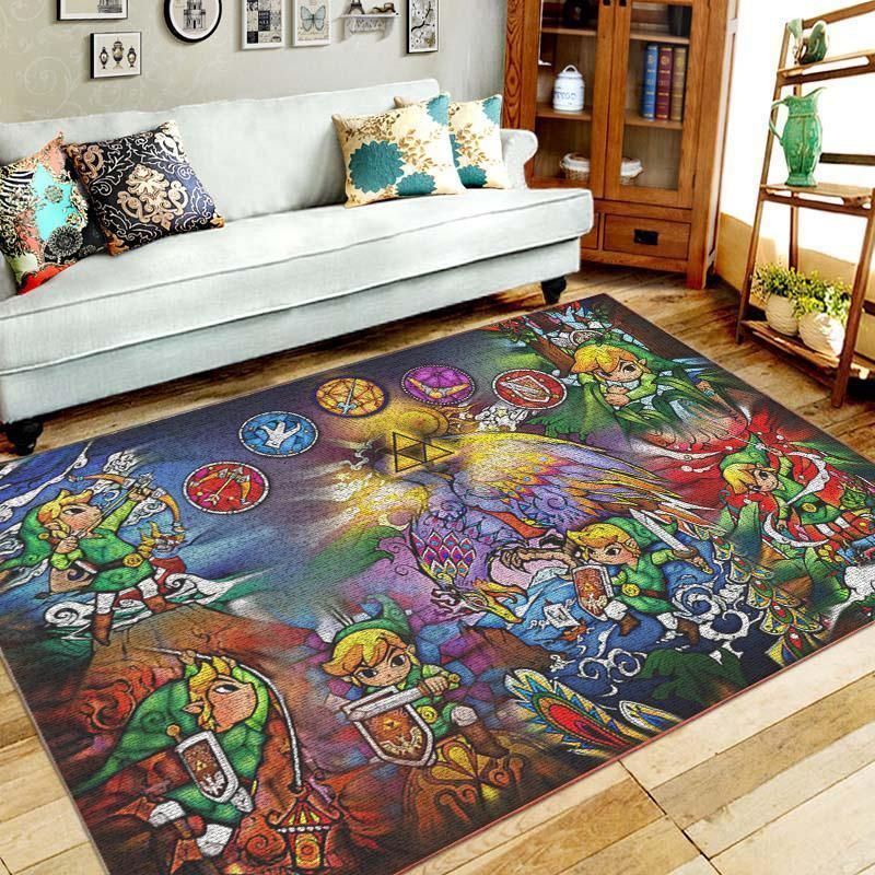 The Legend Of Zelda Area Rug Chrismas Gift - Indoor Outdoor Rugs