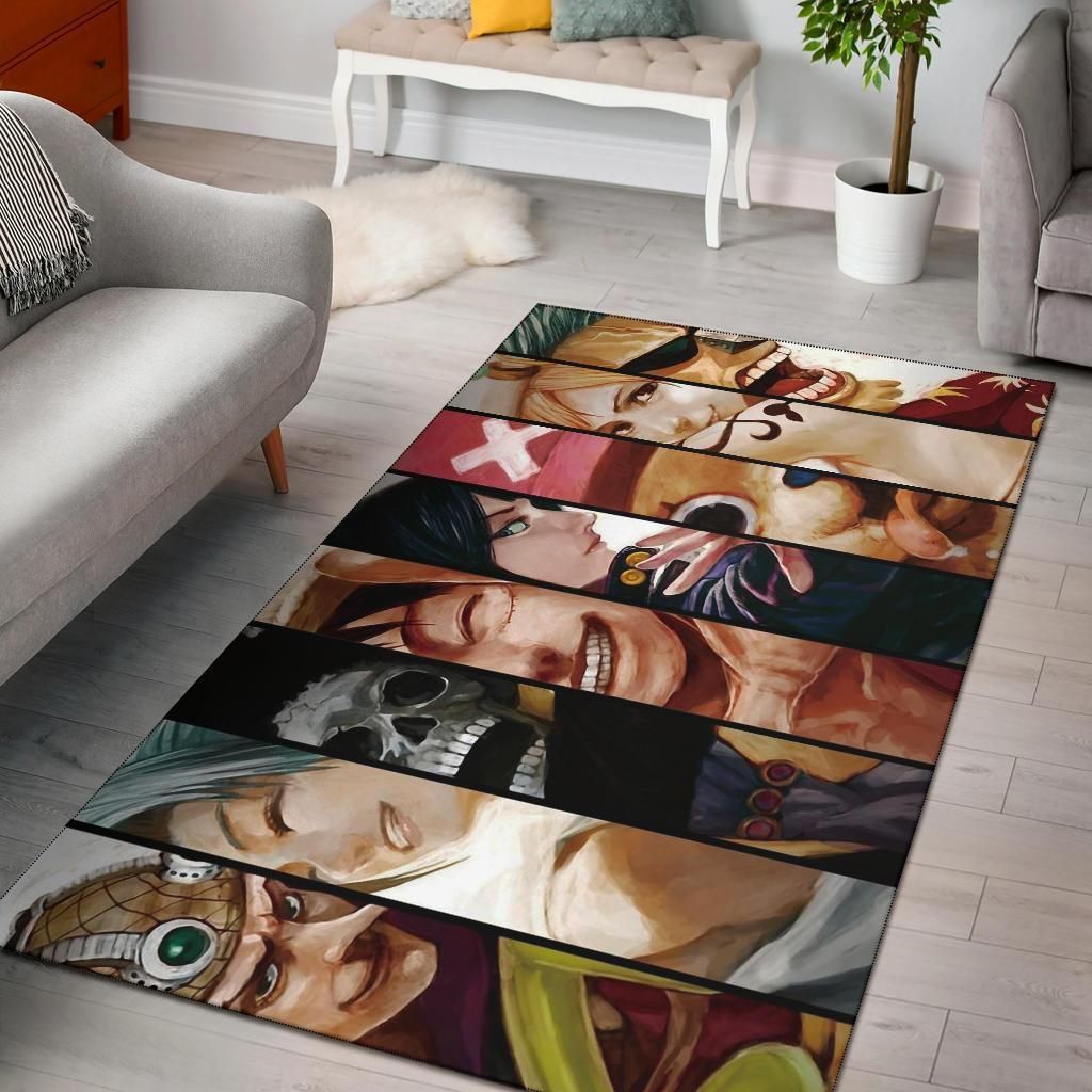 One Piece Character Area Rug Chrismas Gift - Indoor Outdoor Rugs